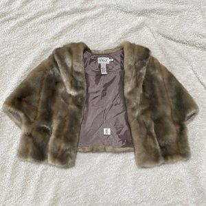 Large eliza j large faux mink stole